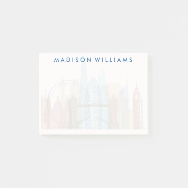 London, England | City Skyline Post-it Notes (Front)