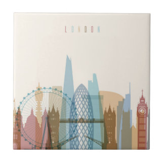 London, England | City Skyline Tile