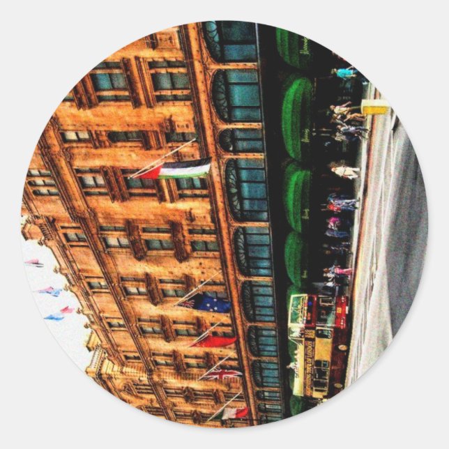 London England Classic Round Sticker (Front)