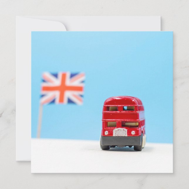 London England Double Decker Red Bus (Front)