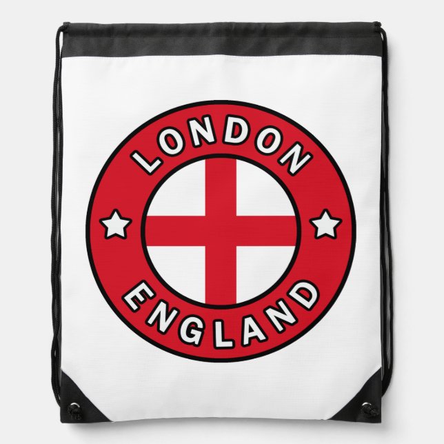 London England Drawstring Bag (Front)