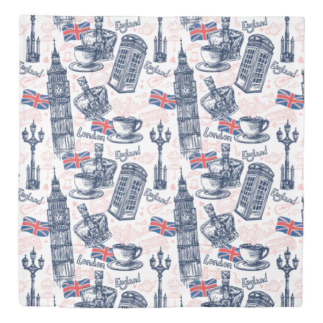 London, England Duvet Cover (Front)