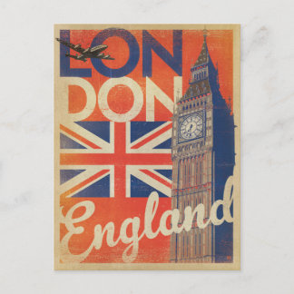 London, England - Flag Postcard
