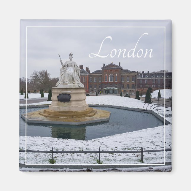 London England Great Britain Architecture Winter Magnet (Front)