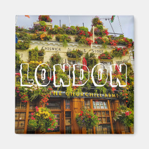 London England Great Britain Churchill Arms Magnet