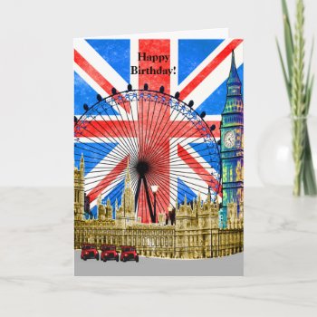 London England Happy Birthday Card by AutumnRoseMDS at Zazzle