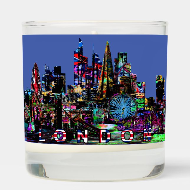 London, England in graffiti  Scented Candle (Right)