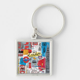 London, England Keychain