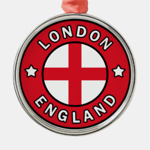 London England Metal Ornament