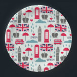 London, England Paper Plate<br><div class="desc">England themed plates</div>