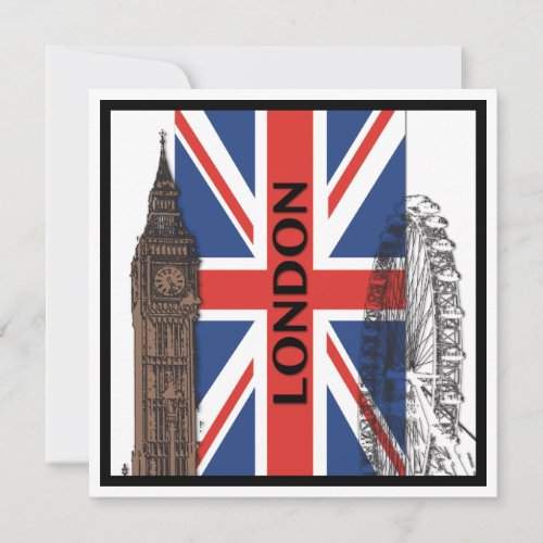 London, England party invitations