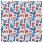 London England Pattern Fabric