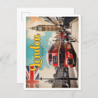 London England Pop Art Travel Illustration