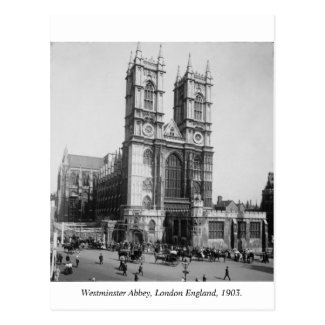 Westminster Abbey 1903, London England postcard