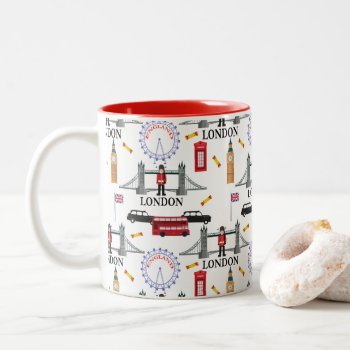 London England Queens Guard English Pattern Two-tone Coffee Mug by TrendyKitchens at Zazzle
