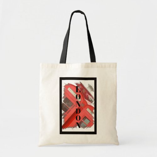 London England Retro Red Phone Booth Tote Bag