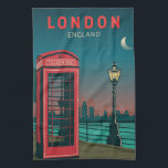 London England Retro Travel Art Vintage Kitchen Towel<br><div class="desc">London vector art design. London,  the capital of England and the United Kingdom,  is a 21st-century city with history stretching back to Roman times.</div>