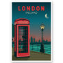 London England Retro Travel Art Vintage Sticker