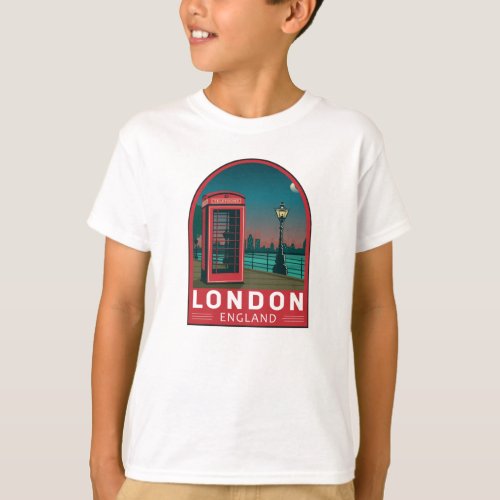 London England Retro Travel Art Vintage T_Shirt