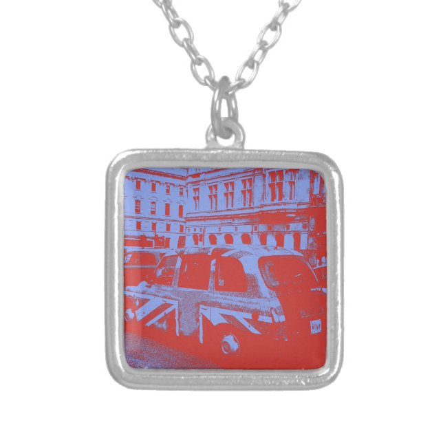 London England Silver Plated Necklace (Front)