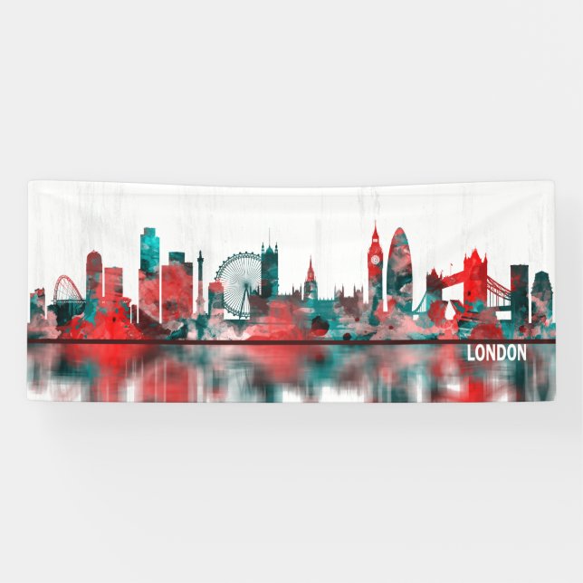 London England Skyline Banner (Horizontal)