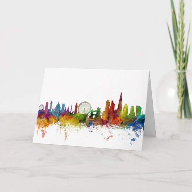 London England Skyline Card (Front)