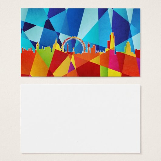 London England Skyline Cityscape (Front & Back)