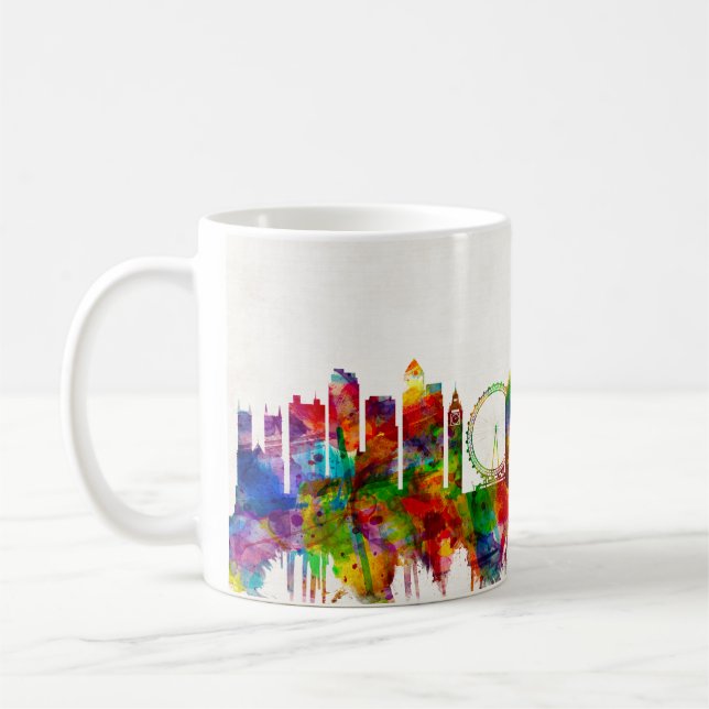 London England Skyline Coffee Mug (Left)