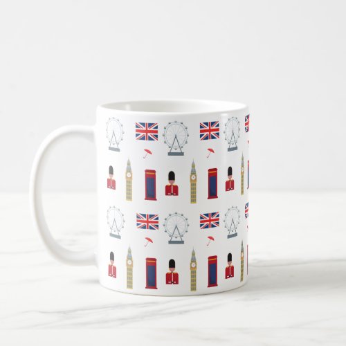 London England Skyline Icon Coffee Mug