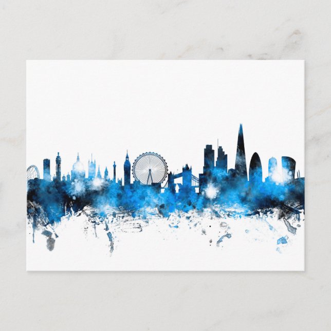 London England Skyline Postcard (Front)