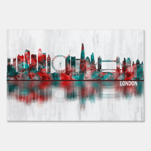 London England Skyline Sign