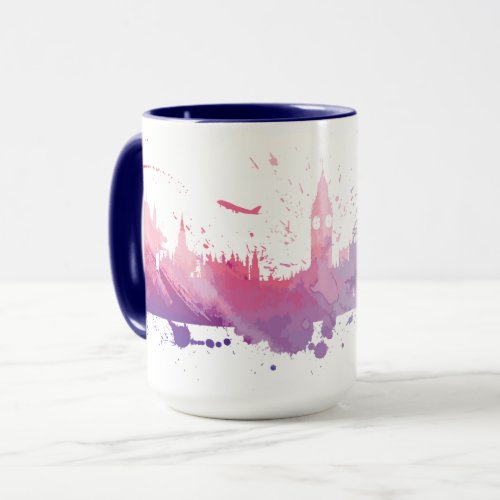 London England Skyline Splash Mug