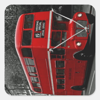 London England Square Sticker
