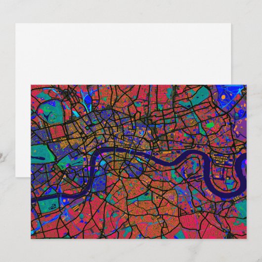 London England Street Map (Front/Back)