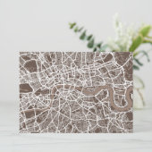 London England Street Map Art (Standing Front)