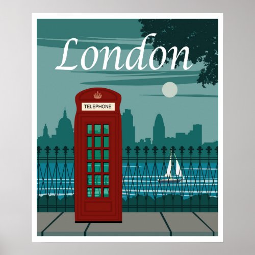 London England Travel Poster