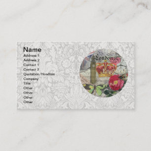 London England Travel Vintage Europe Art Business Card