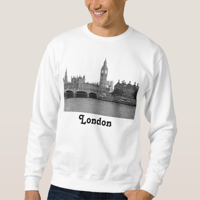 London England UK Skyline Etched Sweatshirt (Front)