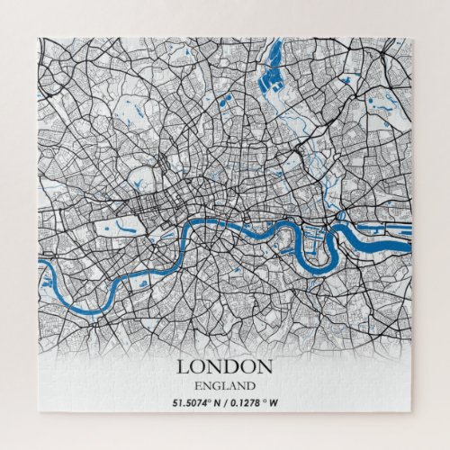 London England United Kingdom City Map Travel Jigsaw Puzzle