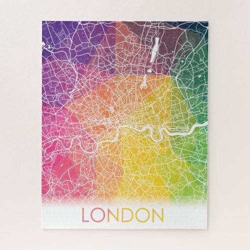 London England United Kingdom City Map Travel Jigsaw Puzzle