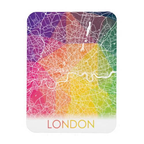 London England United Kingdom City Map Travel Magnet