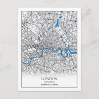 London England United Kingdom City Map Travel