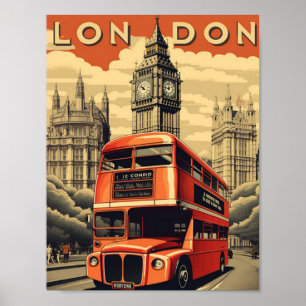 London England United Kingdom Famous Travel Place Poster