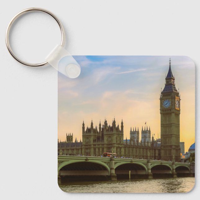 London England United Kingdom Parliament UK Keychain (Front)