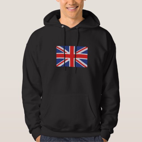 London England Vintage Design British Flag Hoodie