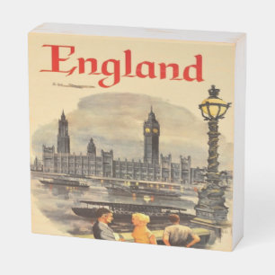 London England Vintage Style Big Ben Wooden Box Sign