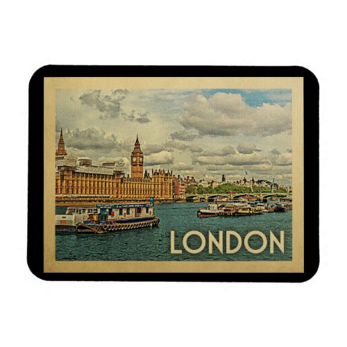 London England Vintage Travel Magnet