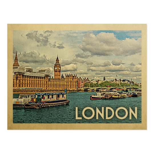 London England Vintage Travel Postcard | Zazzle.com