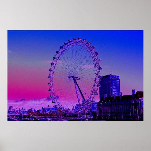 London Eye Art Poster (Front)