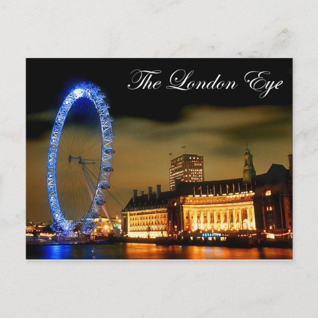 London eye at night postcard (Front)